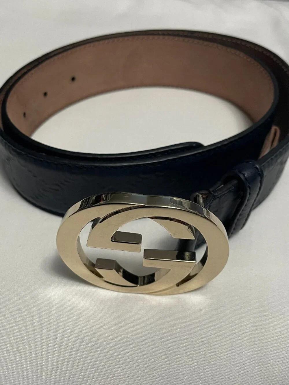 Gucci Womens Belt GG Double Buckel Style 114876-AA61E GG Belt With Double G Buckle Gucci-Via Manzoni main image 4